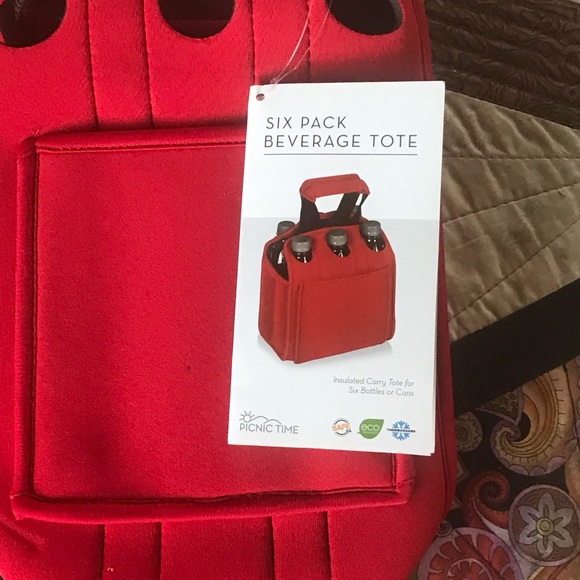 Picnic Time Six Pack Beverage Tote - Picture 2 of 10